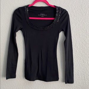 Express Sexy Basic Scoop Neck Tee